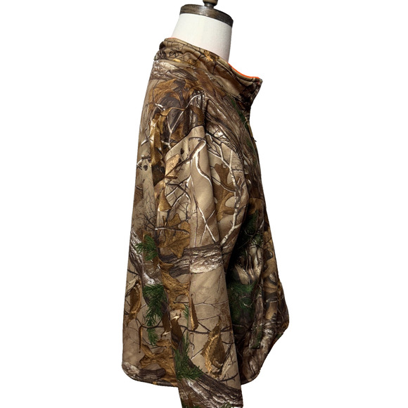 Red Head Realtree Jacket Mens Large Brown Orange Camo Reversible Full Zip - Picture 9 of 12